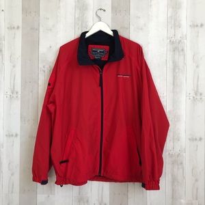 Vintage Polo Sport men’s red windbreaker nylon jacket XL